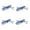 4PK-Blue, variant on EYE ZOOM 4 Pack Compact Metal Rimless Reading Glasses with Light Slim Hard Case for Men Women (Gunmetal,+2.00)