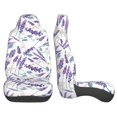 thumbnail image 4 of Fotbe Lavender Flowers Pattern Automotive Seat Covers for Cars Trucks and SUVs – Car Seat Covers for Front Seats,Protective Seat Covers,Vehicle Seat Covers, Set of 2, 4 of 9