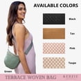 thumbnail image 7 of Kedzie Terrace Woven Crossbody Bag, Green (Women's), 7 of 7