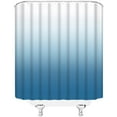 thumbnail image 3 of Blue Ombre Shower Curtain Blue White Gradient Modern Minimalist Fabric Bathroom Curtains Decor Set with Hook(36" WX72 H), 3 of 3