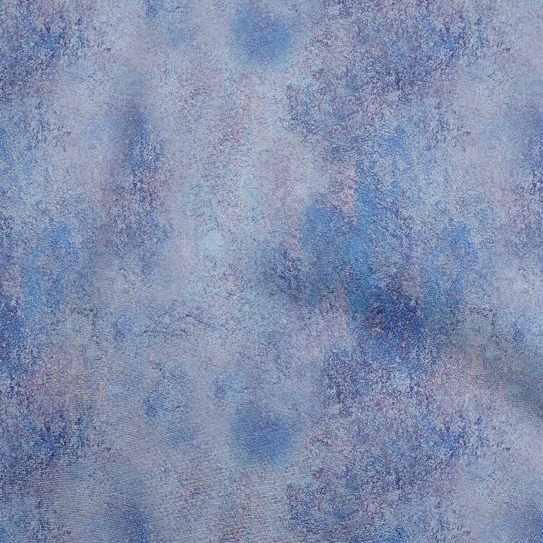 oneOone Viscose Jersey Medium Blue Fabric Tie Dye Sewing Material Print  Fabric By The Yard 60 Inch Wide-PM