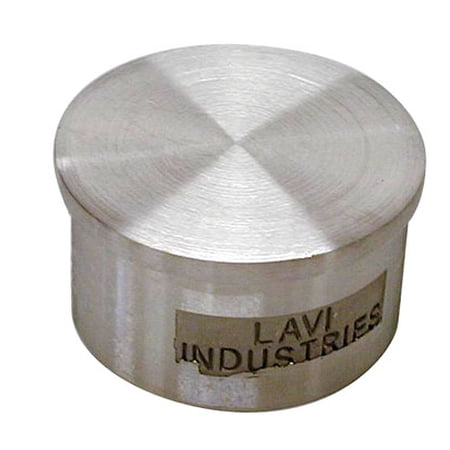 Lavi 2" Satin Solid Stainless Steel Flush End Cap