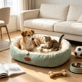 thumbnail image 2 of Oval Pet Beds for Indoor Cats Dogs, Washable Pet Bed with Slip-Resistant Bottom for Medium Large Dogs and Cats, 2 of 6