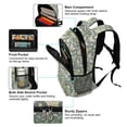 thumbnail image 5 of FORMRS Unisex Backpack Elementary School Travel Bookbag with Reflective Stripes, Beige Floral, 5 of 7