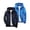 Black, variant on 2 Pack Kids Solid Hooded Softshell Jacket Set Boys Girls Light Windproof Outdoor Coat Pockets Autumn Casual Outerwear Navy 5-6 Years