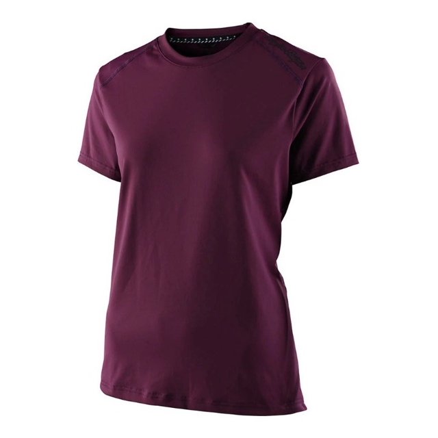 Jersey Wmns Lilium Ss Solid - Deep Fig Troy Lee Designs PODIUM - BLK/SILVER