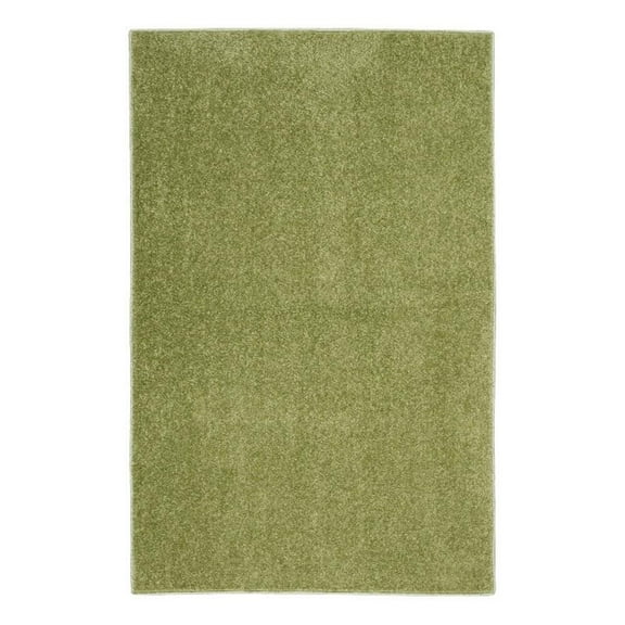 Pemberly Row 2' x 4' Green Fabric Outdoor Area Rug (2' x 4')