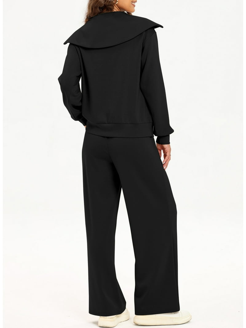 DOKOTOO Womens Sweatsuits 2 Piece Sets Oversized Fleece Lining