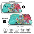 thumbnail image 3 of Daiia Cartoon Map Of Europe Windshield Sun Shade for Car SUV Truck (Medium ), Car Sun Shade Windshield, Car Shades for Front Windows, Sunshade for Car Windshield, 3 of 7
