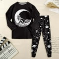 thumbnail image 2 of newwalpole Boys Cotton Outfits Long Sleeve Toddler Boys Pjs Kids Sleepwear Sets Black for Size 2-3 Years, 2 of 7