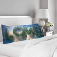 thumbnail image 2 of ABPHOTO Tropical Island Ocean Trees Love Sign Body Pillow Covers Case Protector 20x60 inch, 2 of 2