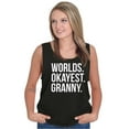 thumbnail image 5 of Worlds Okayest Granny Relative Family Tank Top Tee Shirt Women Brisco Brands L, 5 of 6