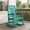 Aqua, variant on Oversized HDPE Outdoor Rocking Chair, All-Weather High Back Porch Rocker, 1-Pack, Black
