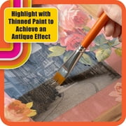 Mod Podge One-Step Fine Crackle Effect Medium, Decoupage Glue Top Coat, Clear, 8 fl oz