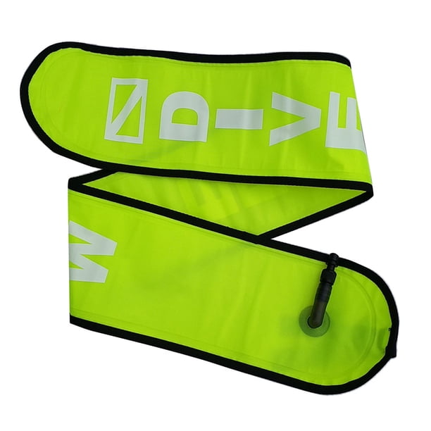 Greeniant 4Ft Diving Surface Marker Buoy SMB Float Buoy Underwater Safety Deportes acuáticos Amarillo 120x15cm