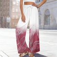 thumbnail image 2 of kaondbfi Dress Pants Women Petite High Waisted Wide Leg Summer Beach Vacation Women's Pants Casual Trousers, 2 of 8