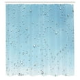 thumbnail image 3 of Ambesonne Blue Shower Curtain, Heart from Droplets Rain, 69"Wx75"L, Blue, 3 of 5
