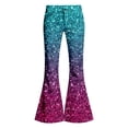 thumbnail image 7 of Tiijoy Girls Sequin Print Flare Pants Stage Performance Dance Pants, Sizes 15-16, 7 of 7