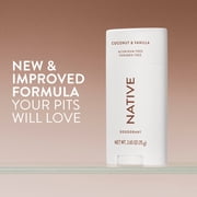 Native Deodorant for Women and Men, Aluminum Free, Coconut & Vanilla, 2.65 oz