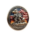thumbnail image 7 of USA 250th Anniversary Commemorative Keepsake, 1776-2026 Patriotic Decorative Figurine Ornaments, Retro Historical Souvenir Gift for 4th of July, Home & Showcase Display，1.6In, 7 of 7
