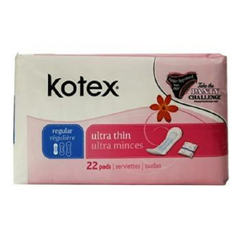 Product Of Kotex, Ultra Thin Regular Pads, Count 1 Feminine Sanitary