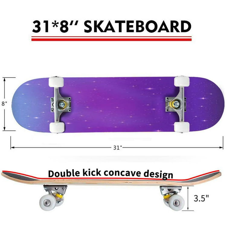 Cruiser Skateboards 42 Inches Long Boards Skateboard for Beginners,  Complete Longboard Skateboard 7 Layer Maple Deck Skateboards for Boys Girls  Kids