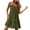 Green, variant on Nfurl Women Dresses for Summer Trendy Pleated Spaghetti Strap Dresses Knee Length Cotton Linen Sundresses Boho Vacation Beach Dress Black,S