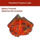 thumbnail image 3 of LED Artificial Fire Flame Light, Flameless Fireplace Light LED Fireplace with Realistic Log Wood Burning Flame, 3 of 5