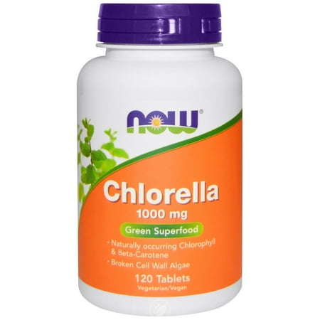 Chlorella Now Foods - Now Foods Chlorella 1000mg, 120 tabs, Pack of 2
