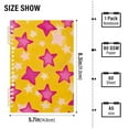 thumbnail image 2 of FORMRS 1-Subject Spiral Notebook 8" x 5" College Ruled 60 Refillable Sheet, Large Pink Stars, 2 of 7