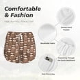 thumbnail image 4 of KLL brown sloth family Pattern Shorts Women,Athletic Shorts High Waisted Running Shorts Pocket Sporty Short Gym Elastic Workout Shorts-Small, 4 of 7