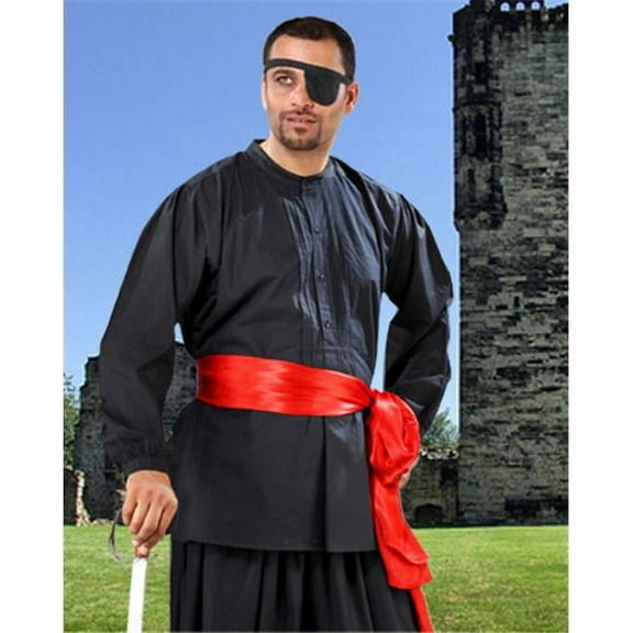 The Pirate Dressing C1100 Warriors Medieval Shirt- Black - Small & Medium
