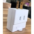 thumbnail image 4 of FrostHike Single Receptacle to 3 Outlet Cube Wall Tap,Plug-In Triple Outlet Polarized Adapter,White(4 Pack), 4 of 4
