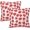 Sweetheart Strawberry, variant on Sweetheart Strawberry Throw Pillow Covers Set of 2 Pillow Cushion Cases Square Pillowcases for Sofa Bedroom Living Room Car, 18 X 18 Inch