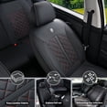 thumbnail image 3 of 2023-2026 for HONDA HR-V Car Seat Cover, Red Edge Car Seat Covers, Waterproof PU Leather Full Set of 5 Seats Easy to Clean and Install Beautify Interior, Pet Car Seat Covers, 3 of 9