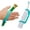 Aqua, variant on Large Universal Silicone Hand Grip Cuff - 2 Pack Adaptive Aid for Disabilities, Stroke, Arthritis & Therapy - Assistive Device for Daily Living Tools - Dishwasher Safe
