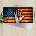 thumbnail image 2 of Bloody Hand on US Flag Funny Personalized License Plate Rust-proof Stainless Steel Metal License Plate Suitable For Men And Women 12.2" x 6.2", 2 of 6