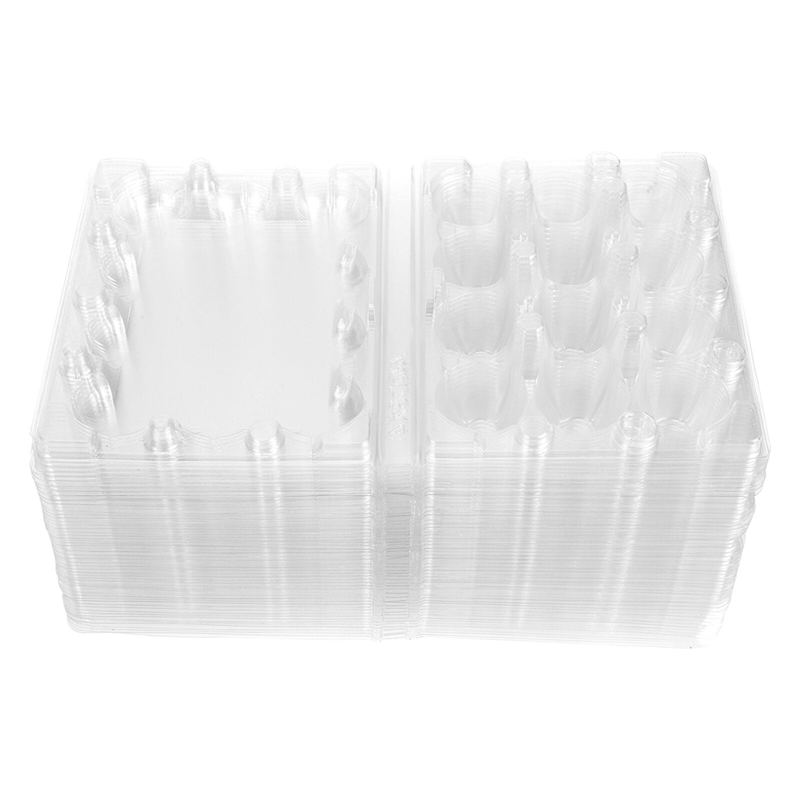 Transparent Quail Egg Carton with 12 Cavities for Storage Strong Plastic Durable Reusable Easy to