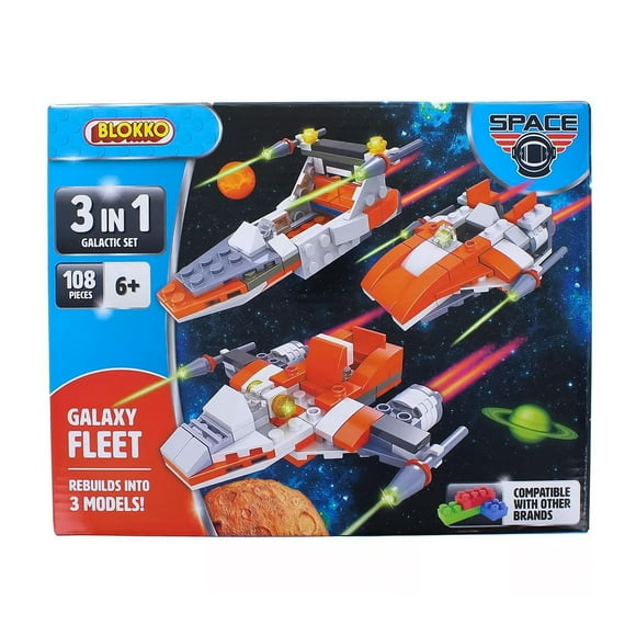 Kit de construcción Anker Play Blokko 3 en 1 Galaxy Fleet 108 piezas