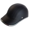 thumbnail image 1 of Casco de motocicleta medio casco de béisbol media cara con correa ajustable protección para la cabeza casco de seguridad a prueba de viento, 1 of 8