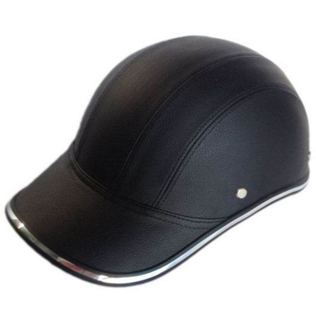 Casco de motocicleta medio casco de béisbol media cara con correa ajustable protección para la cabeza casco de seguridad a prueba de viento