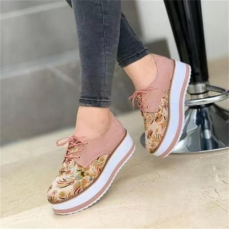 

Women s Slip-On Walking Shoes Platform Loafers Casual Breathable Anti Slip Shoes