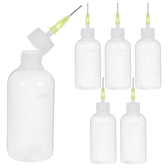 6 Pcs Small Containers with Lid Plastic Dispensing Bottle