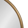 thumbnail image 4 of Kate and Laurel Estero Metal Framed Arch Wall Mirror with Shelf, Gold 20x28, 4 of 10