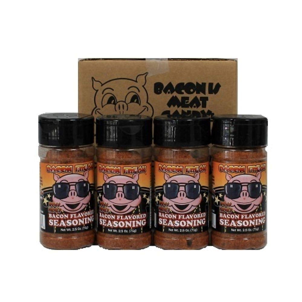 Bacon Freak Boss Hog Bacon Flavored Seasoning, 4 Pack of 2.5 oz. shakers