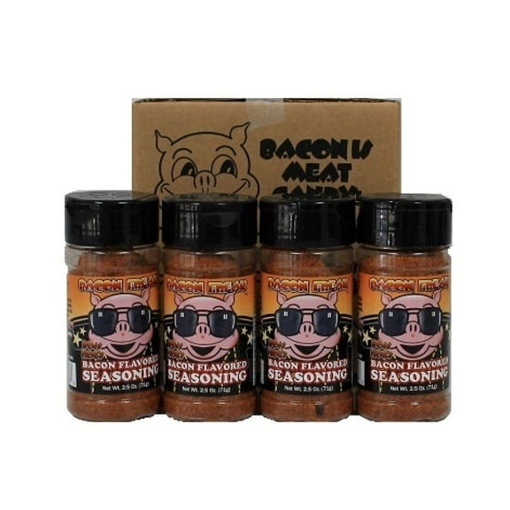Bacon Freak Boss Hog Bacon Flavored Seasoning for French Fries and Mashed Potatoes, 4 Pack