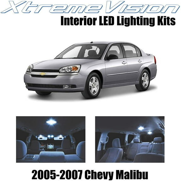 XtremeVision Interior LED for Chevy Malibu 2005-2007 6 pcs Cool White Interior LED Kit Installation Tool