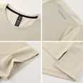 thumbnail image 6 of USNSM Men's Solid Color Short Sleeve UPF 50+ T-Shirt Quick Dry Rash Guard Athletic Running Swim Top Tee Performance Water Shirts Beige L, 6 of 8