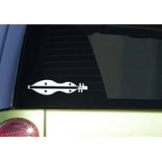 DULCIMER sticker *C288* 8" tall mountain dulcimer decal sticker