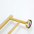 thumbnail image 3 of Space-saving 5-Piece Bathroom Towel Rack Set, Wall-Mounted, Durable  Stainless Steel, Hidden Screw Design,Brushed Gold, 3 of 7